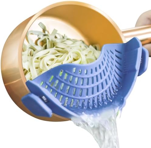 AUOON Food Strainer Clip On Silicone for Pots Pans 1