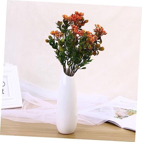 Realistic Fake Red Berries Decor plant pots