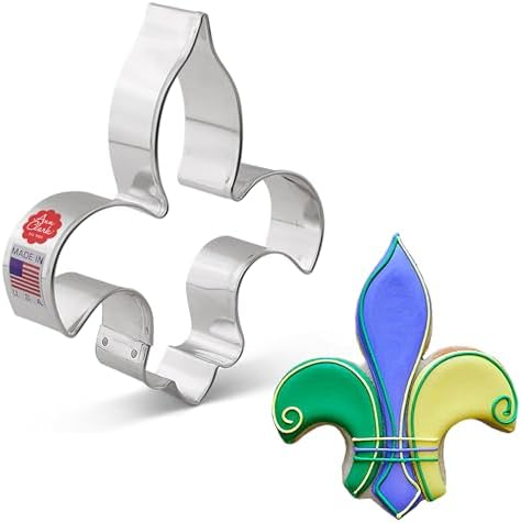 FLOUR DE LIS COOKIE CUTTER - ELEGANT MARDI GRAS DECOR