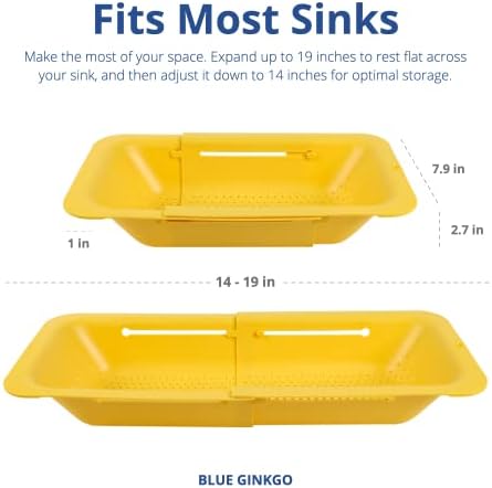 BLUE GINKGO Multipurpose Colander - Extendable Rinse Drain and Dry Kitchen Essential