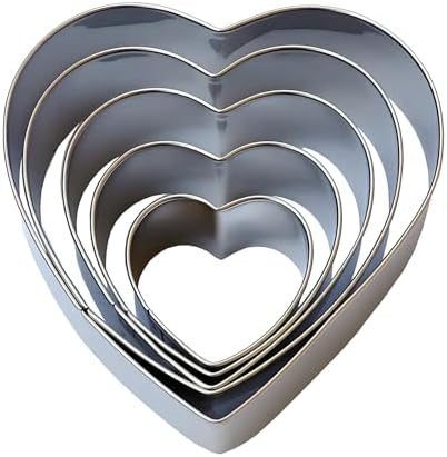 Taylor 5-Piece Heart Cookie Cutter Set