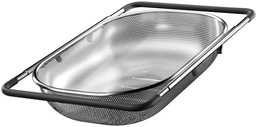 Sturdy Over-the-Sink Colander for Kitchen Uses