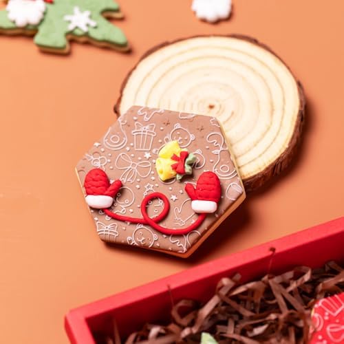 KALAIEN Christmas Cookie Stamp Set 3PCS