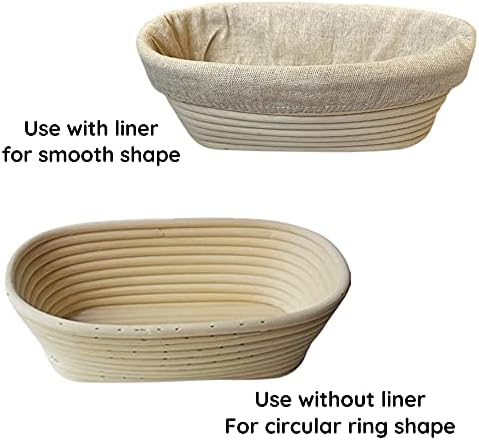 High-Quality Artisan BREAD Proofing Basket Set for Sourdough Bakery Use