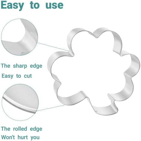 Shamrock Cookie Cutters 4PC Set for Baking Boys Girls Irish Styles
