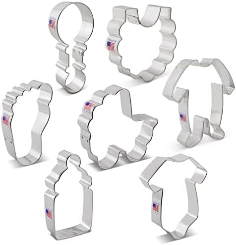 Adorable 7-Piece Baby Shower Cookie Cutters Perfect for Celebrations
