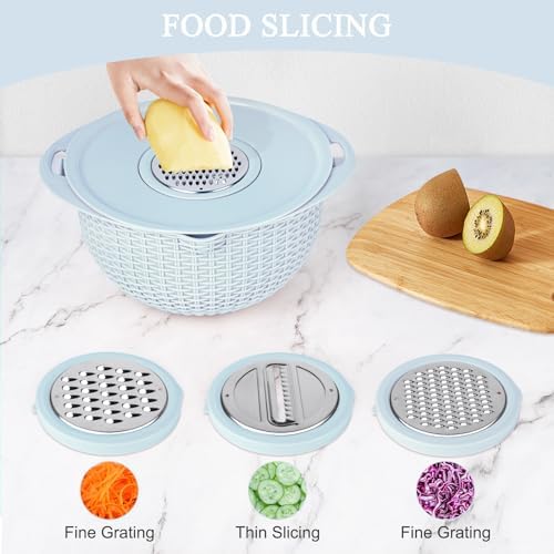 Honbuty 4-in-1 Colander with Mixing Bowl Set