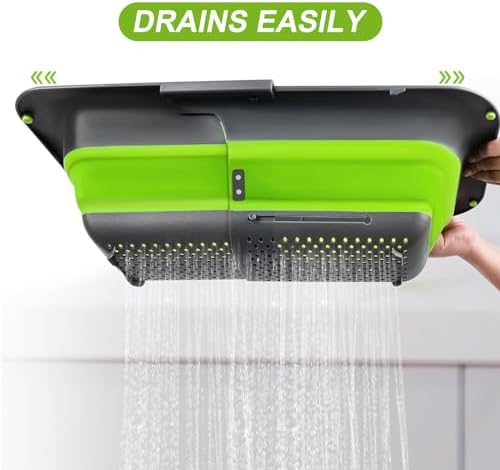 3 Set Collapsible Silicone Kitchen Strainer 3 Sizes