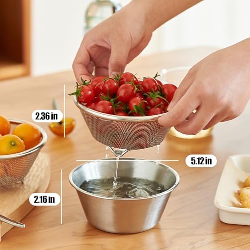 Perfect for Berries Compact Colander for Kitchen Use