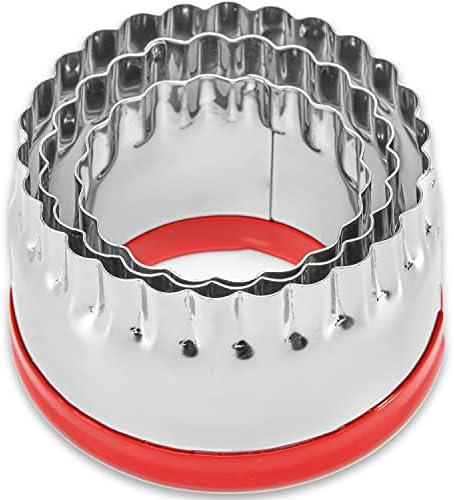 Fluted Round Cookie Cutters Set