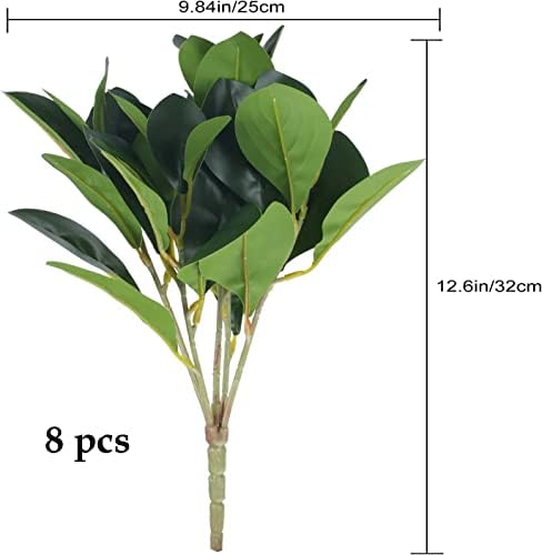 8-Piece Fake Eucalyptus Shrubs for Greenery