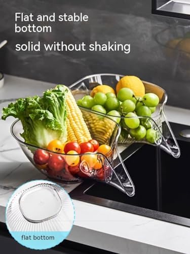 Efficient Durable 2PACK Multi-functional Drain Basket for Kitchen Use