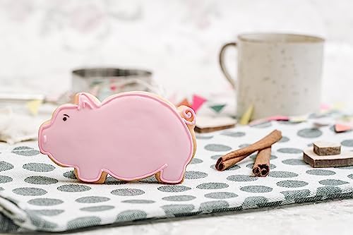 Pig Farm Animal Cookie Cutter Set 3-Piece - Durable Safe
