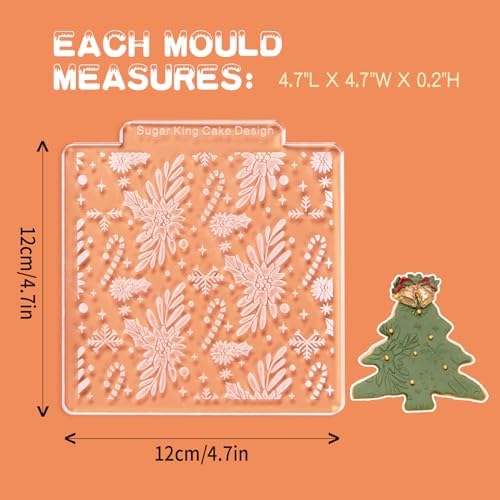KALAIEN Christmas Cookie Stamp Set 3PCS
