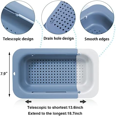 KESAPLAN Collapsible Sink Strainer Basket - Retractable Strainer for Kitchen Use