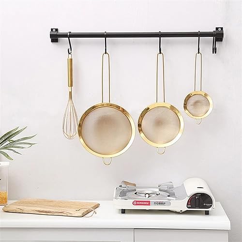 Portable Mesh Strainer - Stainless Steel Colander Gold