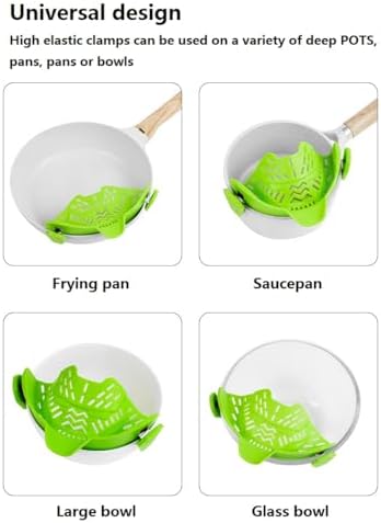 Silicone Pan Side Strainer for Kitchen Use