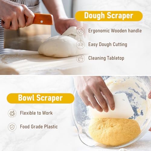 Perfect Sourdough Proofing Basket Set