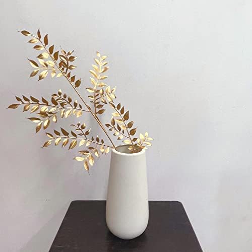 Elegant Golden Fake Leaves for Christmas Decor