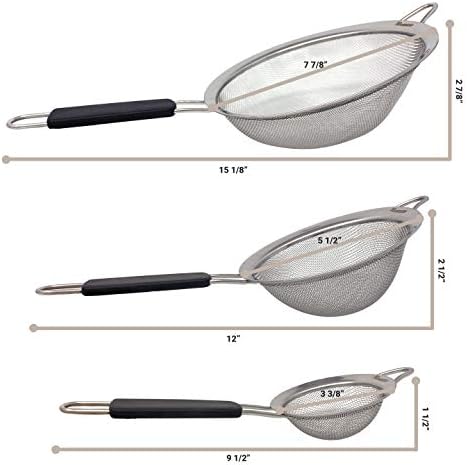 Stainless Steel Strainer Set for Kitchen Use