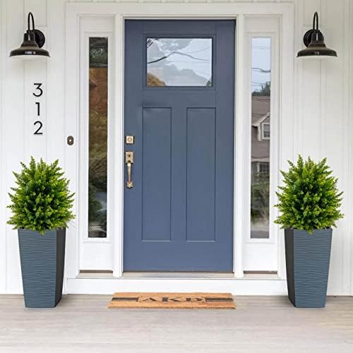 Goplus 215 Artificial Cedar Tree Set of 2