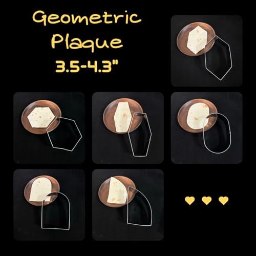 Geometric Plaque Cookie Cutter Set 6 Piece Set Easy to Use Durable