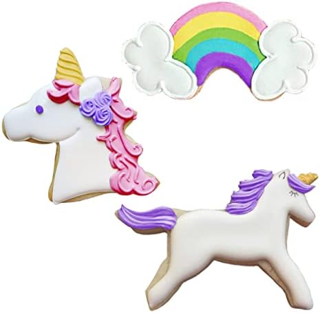 Ann Clark Cookie Cutters Unicorn 3-Piece Cookie Cutters Set