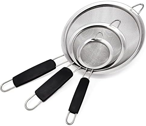 Stainless Steel Strainer Set for Kitchen Use