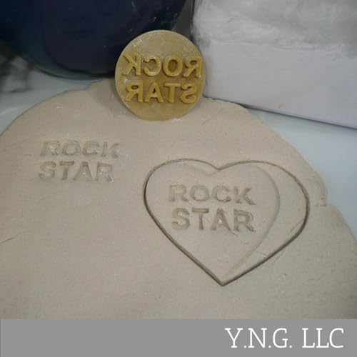 ROCK STAR CANDY HEARTS COOKIE STAMPS for Play Baking and Art