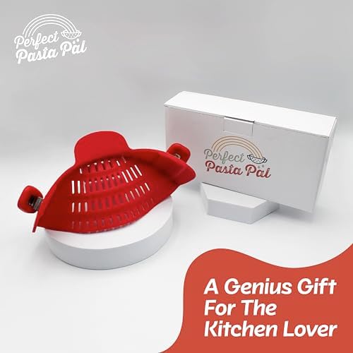 Perfect Pasta Pal Silicone Strainer for Kitchen