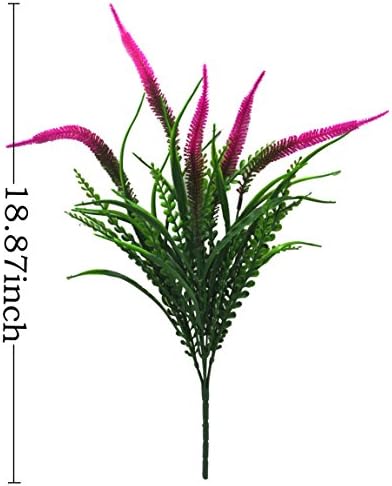 Pack of 4 Real-Looking Fake Plastic Artificial Flowers