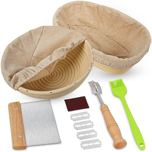 Swice 9-inch 10-inch Bread Proofing Basket Set