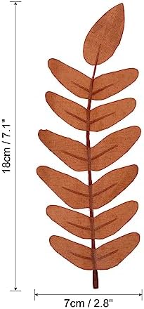 PATIKIL 7x3 Artificial Green Leaves 10 Pcs Fake Sh