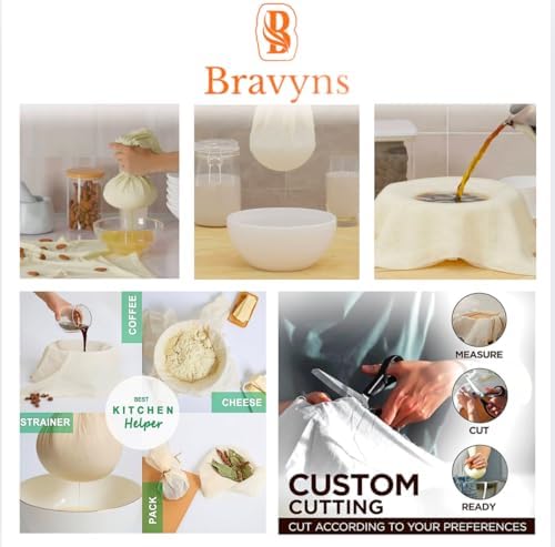 Premium 100 Organic Grade 90 Cheesecloth STRAINING CLOTH for Kitchen Use