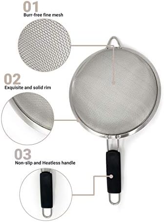 Stainless Steel Strainer Set for Kitchen Use