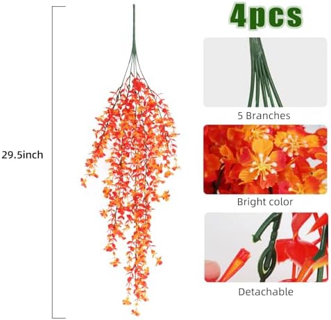 Get Ready for Fall Real Artificial Fall Flowers 4 Pack