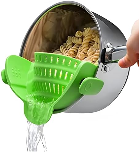 Compact Collapsible Strainer - Heat-Resistant Kitchen Gadget for Easy Straining