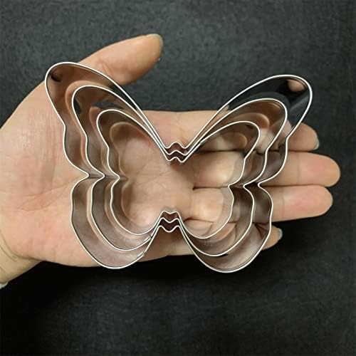 LUBTOSMN Butterfly Cookie Cutter Set - 3-Piece Set 39x31x24