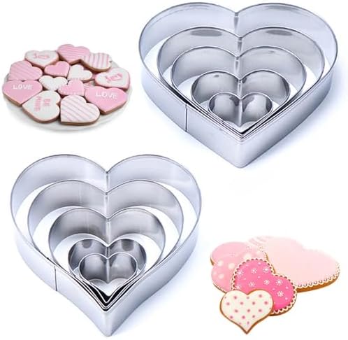 10-Piece Heart Cookie Cutter Set