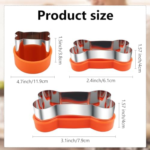 HiHITAOO Dog Cookie Cutters Set