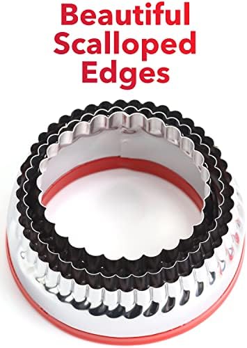 Fluted Round Cookie Cutters Set