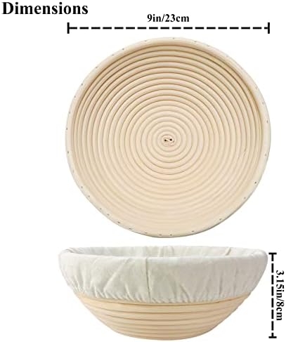 Banneton Proofing Basket Set for Artisan Bread Making