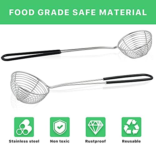 12 Stainless Steel Hot Pot Strainer Scoops for Efficient Cooking