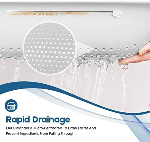 Collapsible Colander for Easy Dringing - Expandable Durable