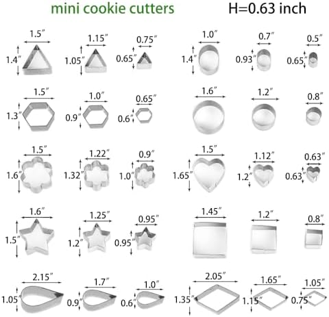 Mini Cookie Cutters Set for Kids