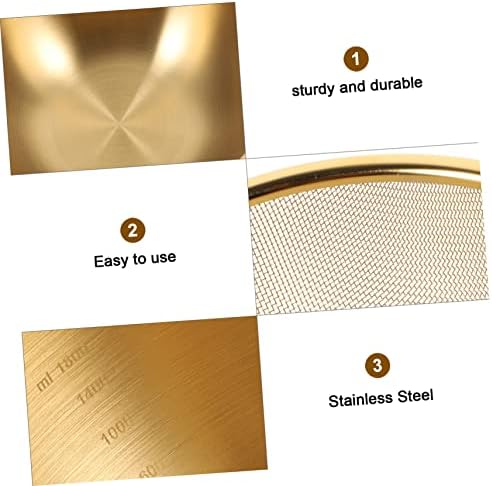 Stainless Steel Drain Basket for Kitchen Use Multipurpose Mesh Colander