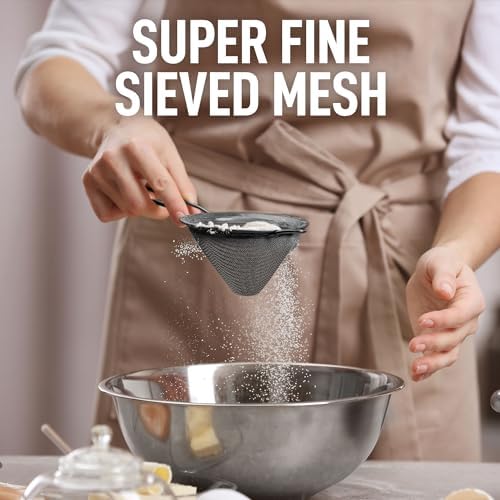 Zulay Kitchen Fine Mesh Strainer - Rust-Proof Professional Look 1