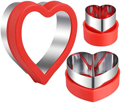 Love Heart Shape Cookie Cutters Set Mini Medium Large