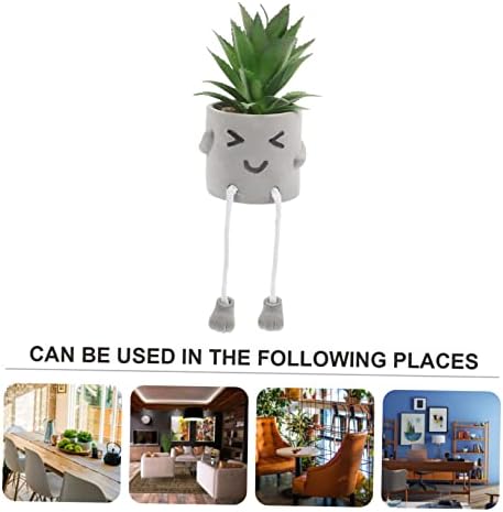 Cute artificial plant potted ornament