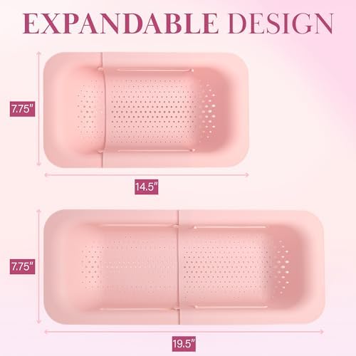 Paris Hilton Collander Expandable Strainer Pink